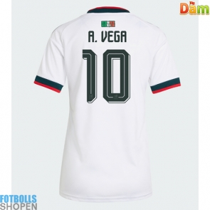 Billiga Mexiko Alexis Vega #10 Bortatröja Dam VM 2026 Kortärmad